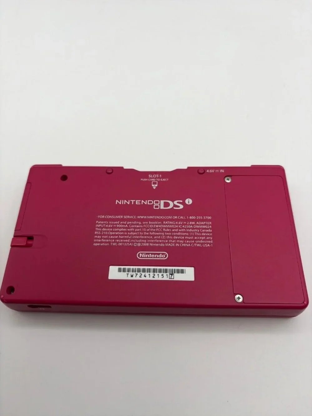 Nintendo DSi Pink TWL-001 USA Handheld Game Console New Battery Charger Tested
